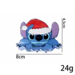 Крабик для волосся Стіч новорічний