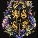 Картина за номерами з фарбами металік Гаррі Поттер Гогвортс факультети