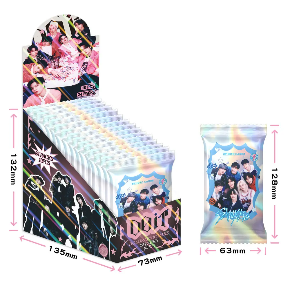 O1CN01pbzEbK201PzypjlT6_!!2220770116789-0-cib Голографічні картки K-POP Stray Kids DO IT - Зображення 1