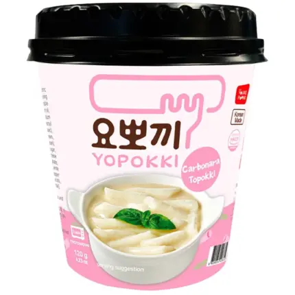 Токпоккі Carbonara у стакані Yopokki 120г