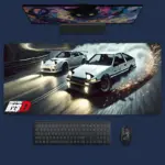 Комп'ютерний килимок Ініціал Д 1 80*30