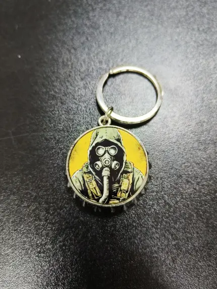 Брелок металевий відкривачка Сталкер